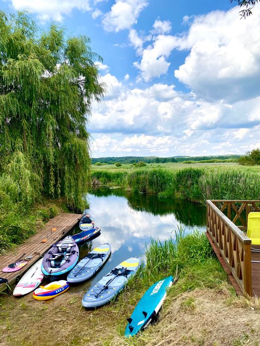 Dom / domek na wynajem z plażą Podlasie - sauna, jacuzzi, kajaki, SUPy