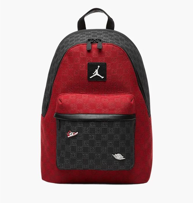 Оригінал! Рюкзак Jordan Monogram (Black-Red) (One Size)