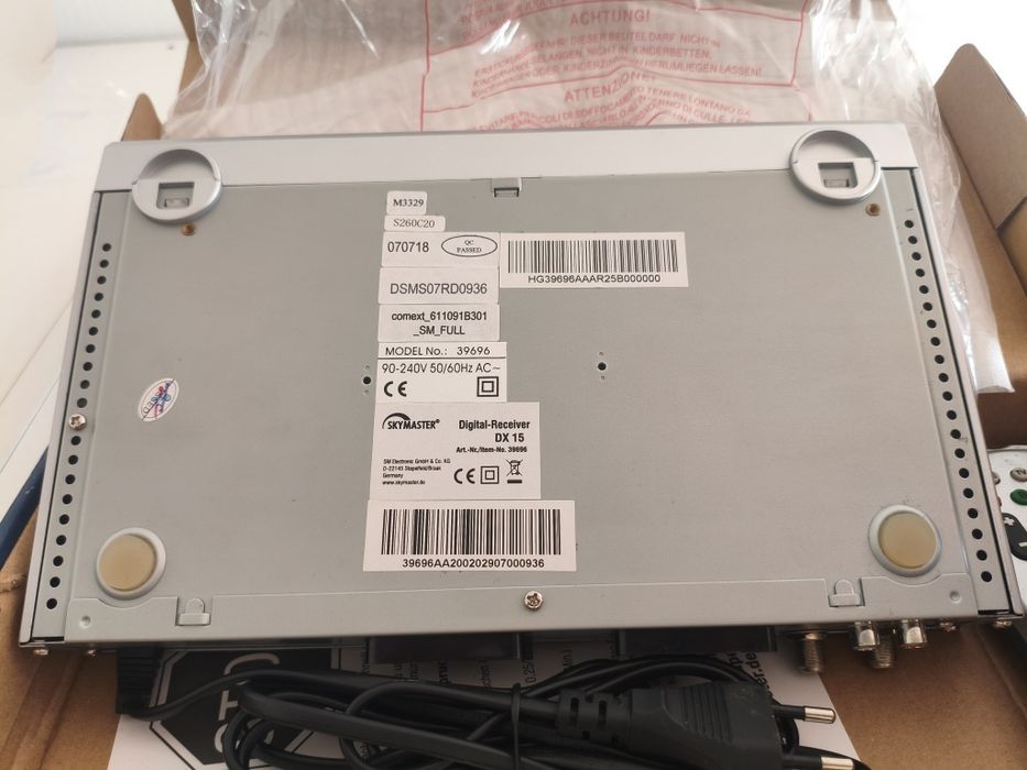 Receptor de Satélite digital Skymaster DX15