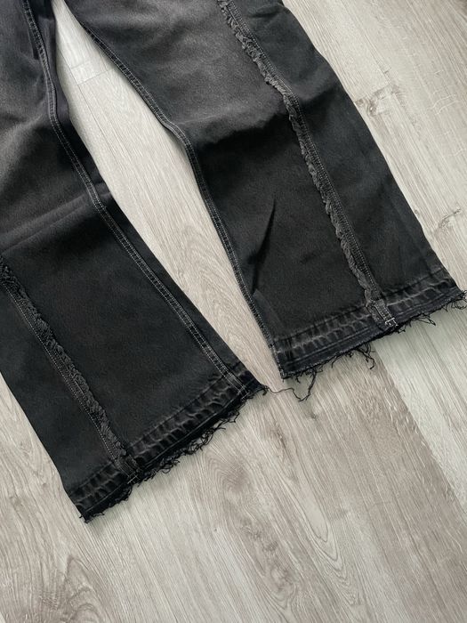 Bershka flared jeans black Джинси bershka flared distressed  jeans Y2k