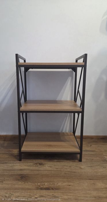 Sprzedam regał loftowy Tablo R3 – stan super! (metal / dąb)