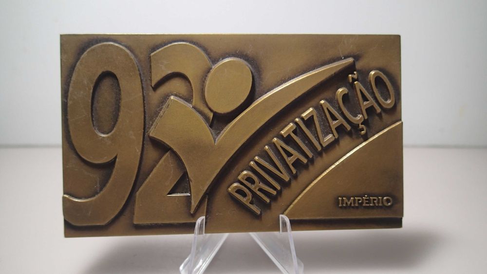 Placa em Bronze da Companhia de Seguros Império