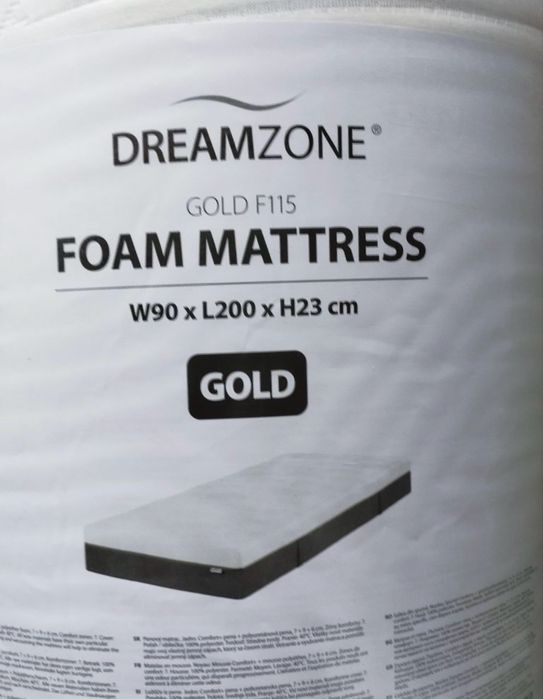 Materac piankowy PREMIUM   memory żelowy 90x200 F115 SUNDAN DREAMZONE