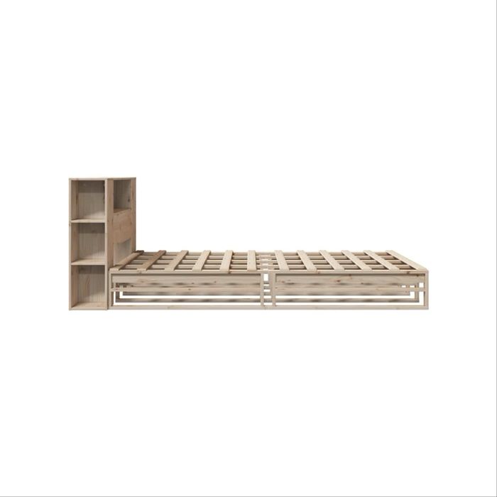 Cama de madeira com estante 135x190 NOVA em caixa