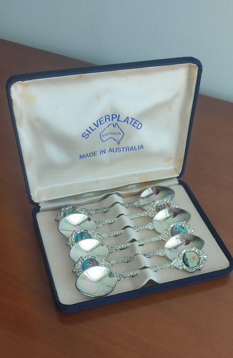 Colheres de chá Banho a Prata