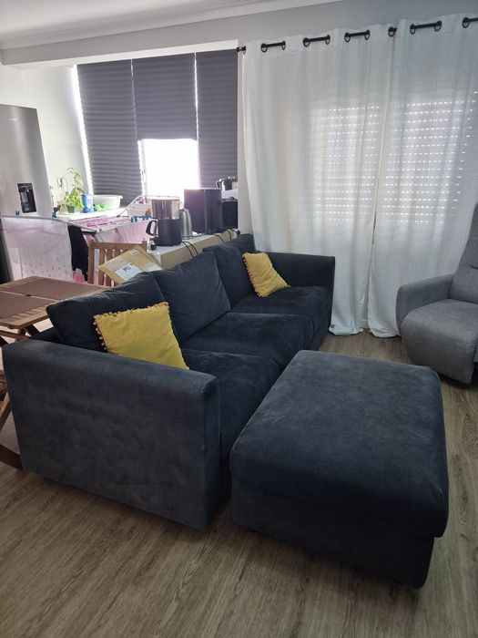Sofá VIMLE 3 lugares + repousa pés