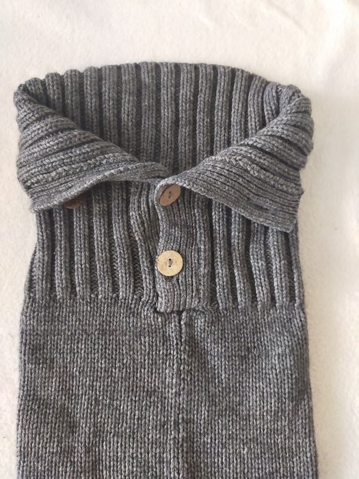 H&M orginalny komin wełniany szary NOWY