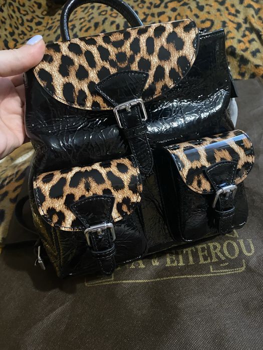 Рюкзак жіночий, Натуральний лак