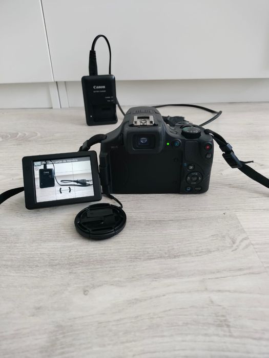 Canon SX60 HS com tripé