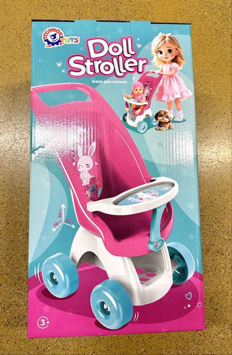 Візочок для ляльок Технок 3182 . Коляска сидяча, пластмасова