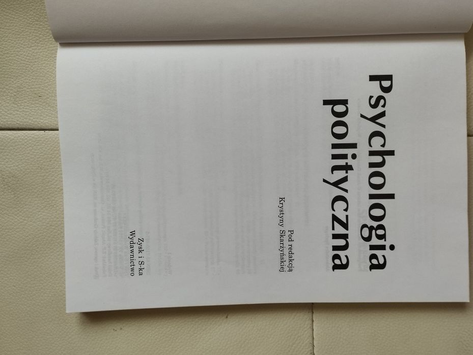 Psychologia polityczna Skarżyńska