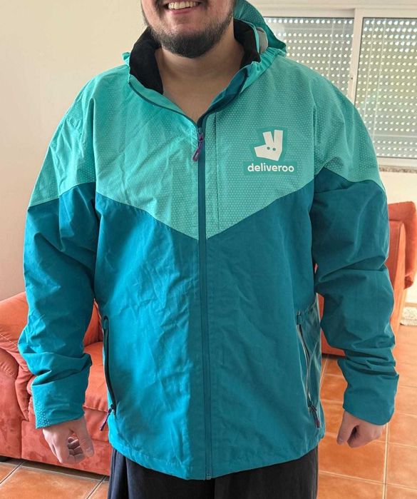 Jaqueta impermeável Deliveroo XXXL