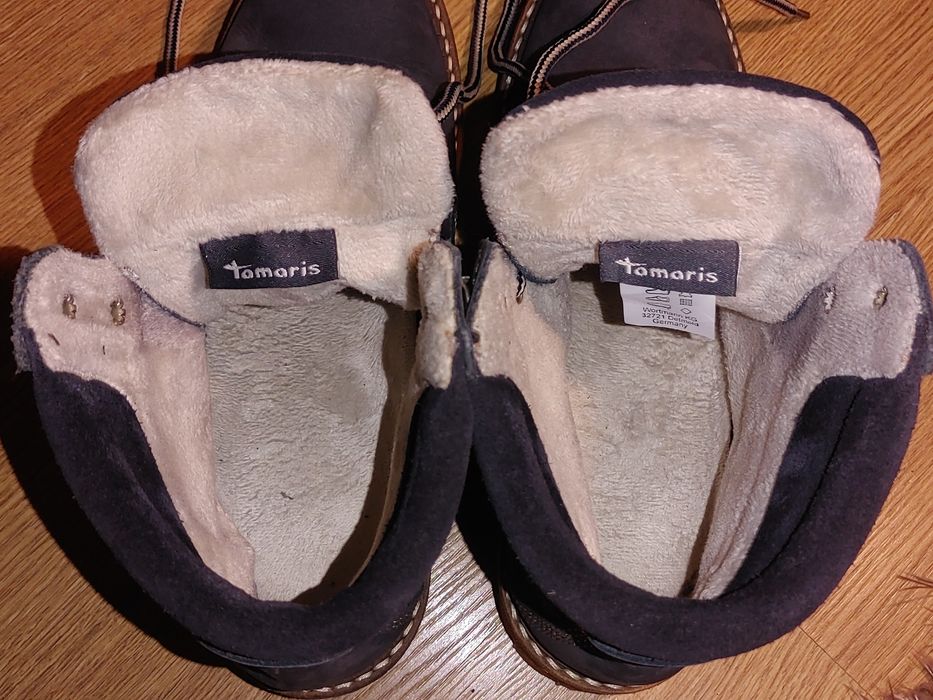 Trapery skórzane TAMARIS ...jak nowe.