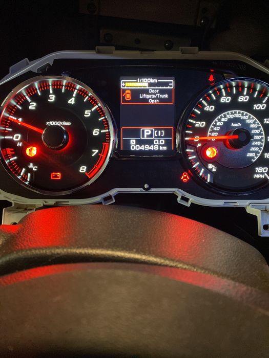 Прошивка, українізація/русификация Subaru мили в км, F в C