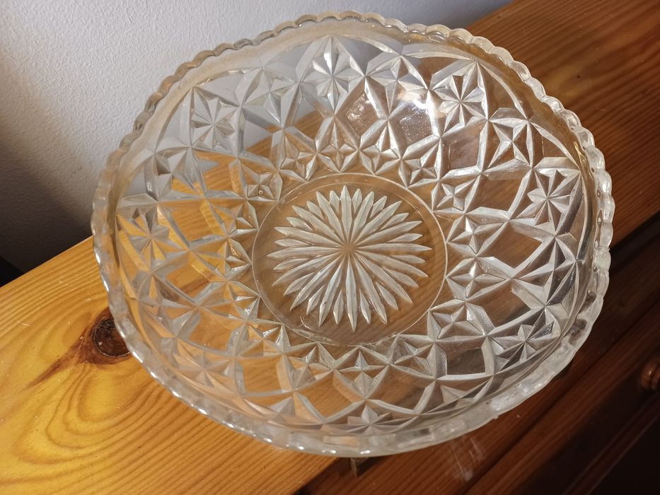 Taça vidro trabalhado