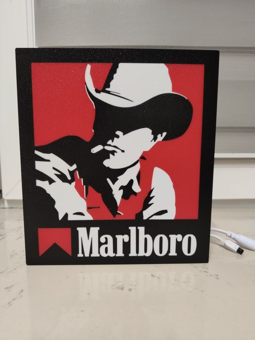 Lampka LED Kowboj Marlboro