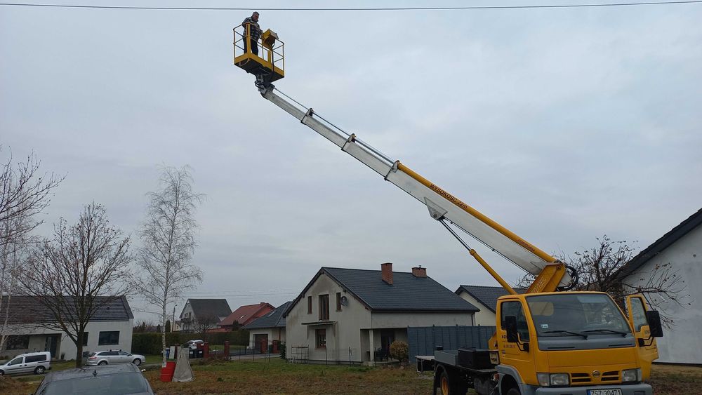 Usługi, Wynajem, podnośnik koszowy 22 m,zwyżka,dzwig,lekki