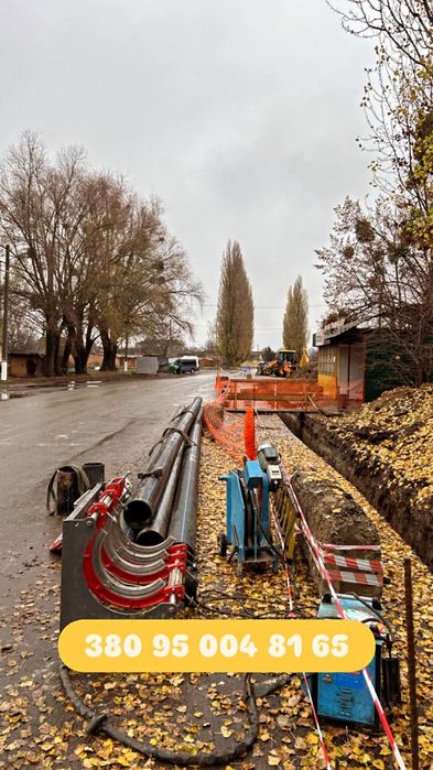 Монтаж та зварювання поліетиленових (ПЕ) труб, стикове зварювання ПЕ