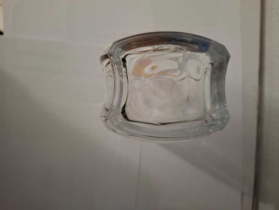 Vaso Cristal D'arques 1970 Cristal Deco Revival Floral Dourado Dourado