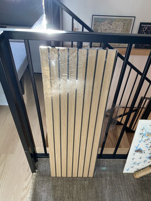 Panel akustyczny 90x30 dąb na czarnym filcu