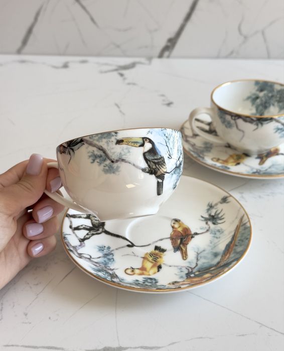 Чайний набір, сервіз hermes, чайный сервиз, чашки, набор эрмес, ермес