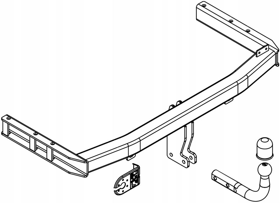 hak holowniczy audi a4 b6 b7 2000-2008r 2000kg