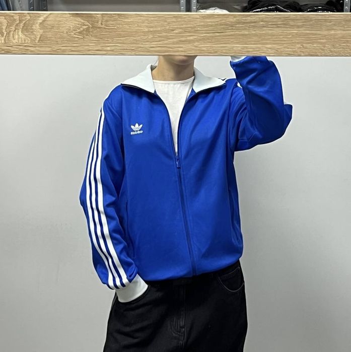 Нова олімпійка Adidas Firebird L овесайз олимпийка синяя зипка адидас у-3