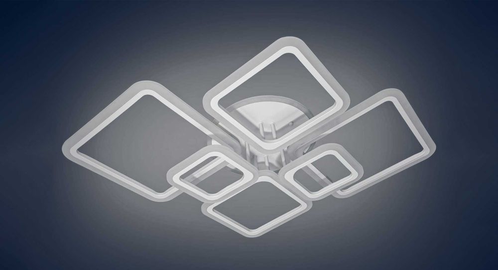 Led160/6 115Вт з підсвіткою люстра смарт лед світильник з пультом