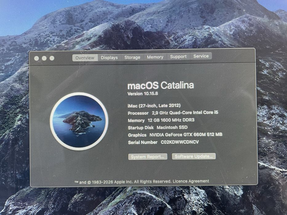 Apple iMac 27” i5 finais de 2013 - | 12 GB | 240GB SSD + 1TB HDD