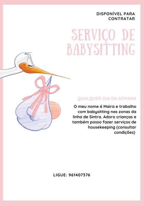 Babysitter Zona da linha de Sintra