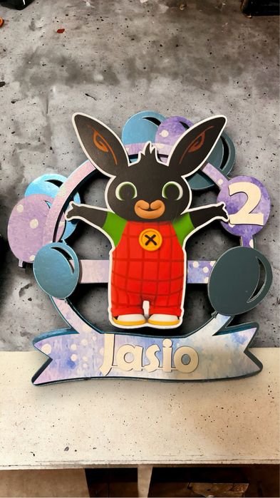 Ozdoba na tort Bing lub Bluey