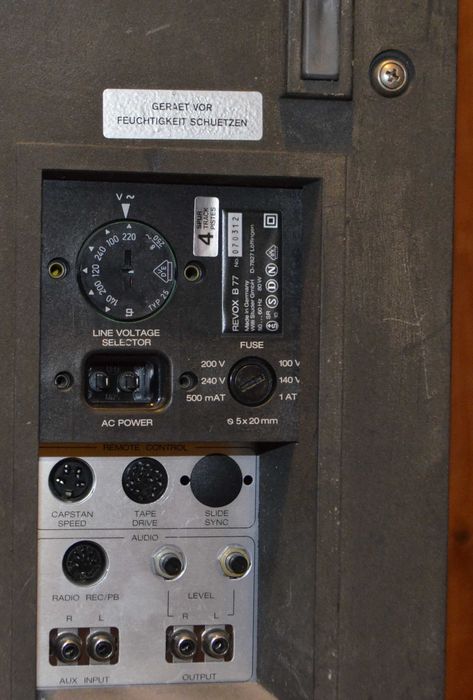 Studer  Revox B 77  4-ścieżkowy Magnetofon szpulowy oryg.+ osłona +NAB`y