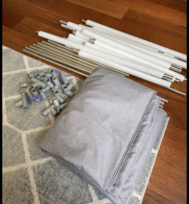 Kojec dziecięcy kidwell FANKO Gray 120x180