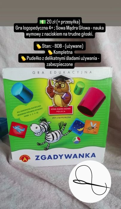 4+ Gra logopedyczna edukacyjna logopeda