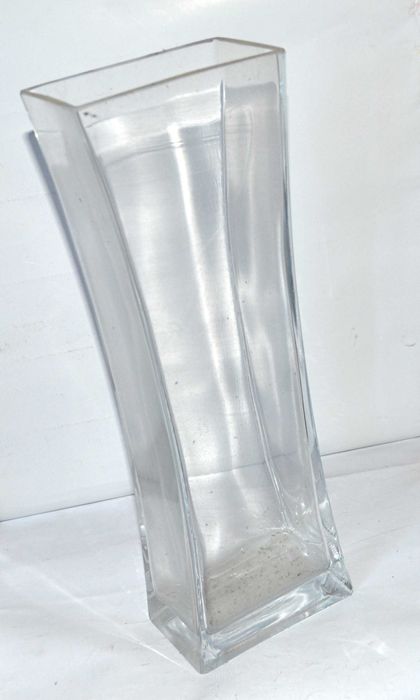 Duży Szklany Wazon Nowoczesny Design 45 cm