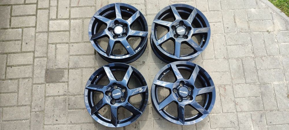 FELGI 5x100 6Jx15 CALI ET38 EUROPE fi 70,4/54 TOYOTA VW SEAT SKODA AUDI SUBARU KOMPLET 4 SZTUKI