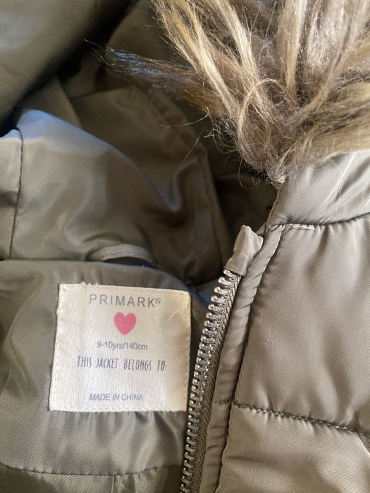 9-10 lat Primark, kurtka jesienna, zimowa na zamek