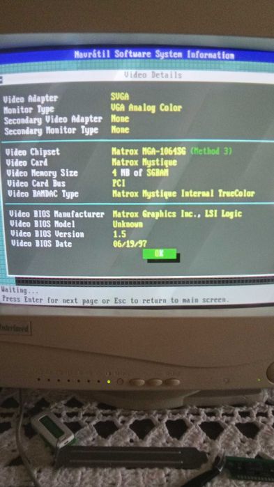 [PC Vintage] Placa de video PCI - Matrox Mystique - 4mb