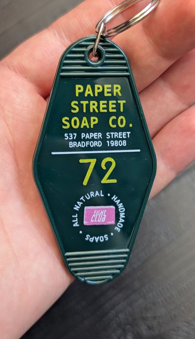 Бойцовский клуб брелок на ключи fight club Чак Паланик