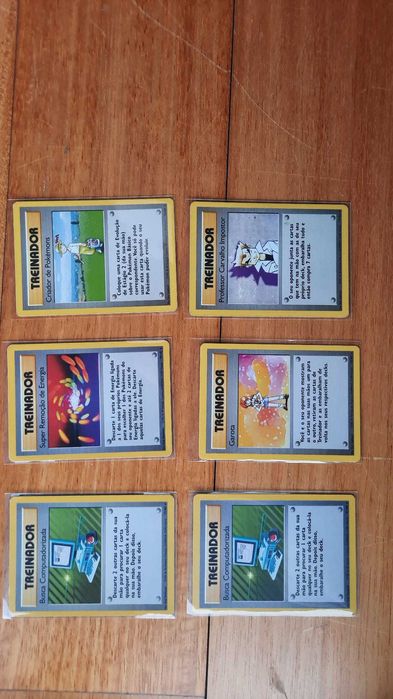 Cartas Pokémon Base Set / Jungle e Fossil - Raras Português e Inglês - Near Mint / Excelentes