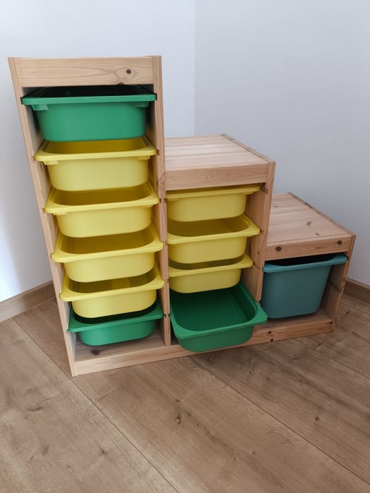 IKEA TROFAST Regał z pojemnikami 99x44x94 cm sosna