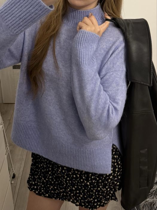 Sweter golf Marc O'Polo lawendowy XS. Bardzo dobry stan