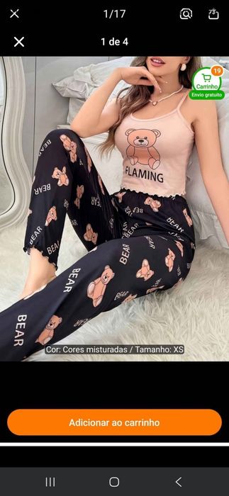 4 Pijamas Xs nunca usados