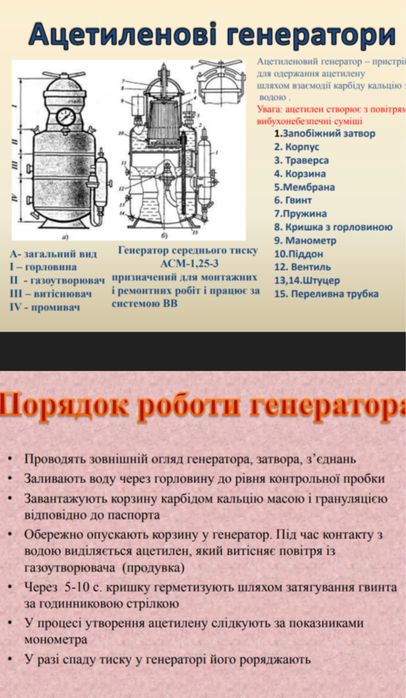 Генератор ацитилена АСП-10