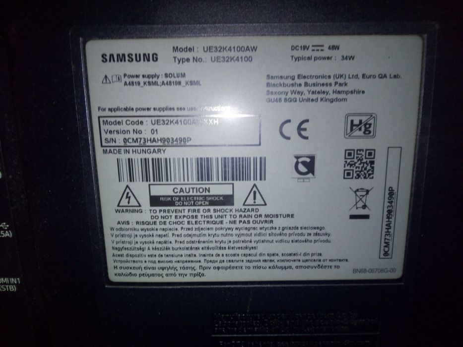 Telewizor Samsung + dekoder DVB-T 2