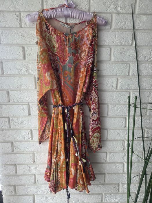 Zara letnia zwiewna sukienka nowa z metką XS 34