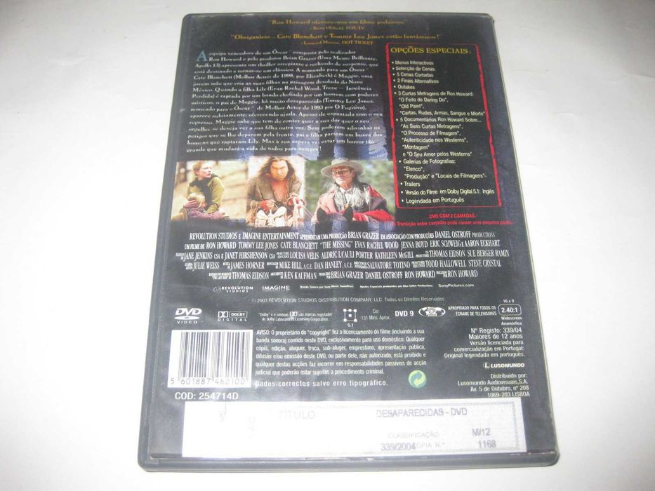 DVD "Desaparecidas" com Tommy Lee Jones