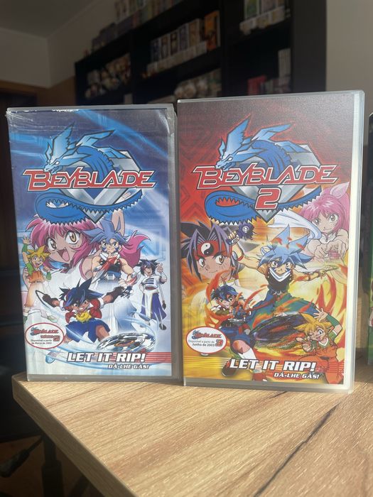 Conjunto vhs Beyblade