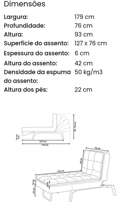 Chaise-longue Beliani ajustável em veludo