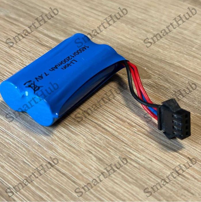 Аккумулятор Li-ion 1200 mAh 14500 SM-4P с USB адаптером | для игрушек